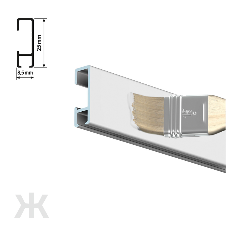 Klik Galleriskinne 2m - Primer